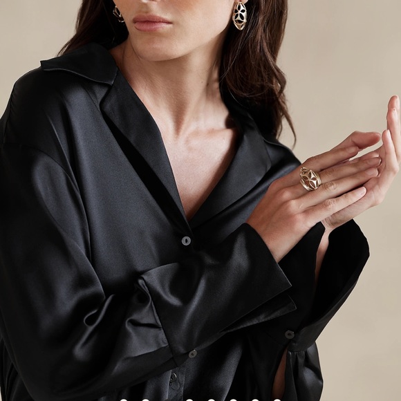 Banana republic BLISS SILK RESORT SHIRT - Picture 3 of 3